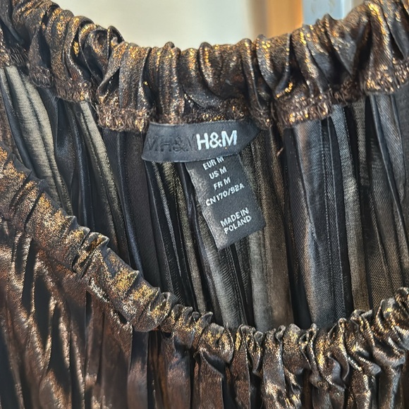 H&M Metallic Bronze Crinkled Tank - Picture 4 of 7